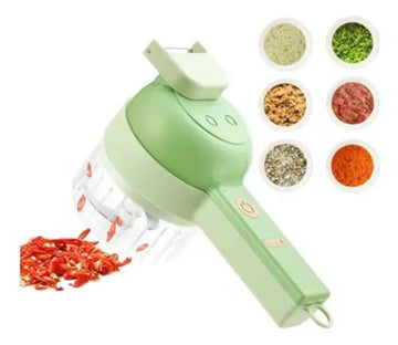 Cortador Picador Electrico Multifuncional Verdura Carne 4-1 Verde Claro