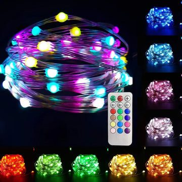 Luces Navideñas Control Remoto App 10m Rgb Secuencial Multicolor