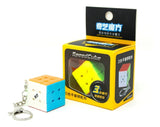 Mini Cubo Rubik Qiyi 3x3x3 Llavero Stickerless Antiestrés
