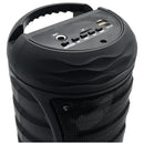 Parlante Recargable 15w Rms Con Micrófono Alámbrico Color Negro