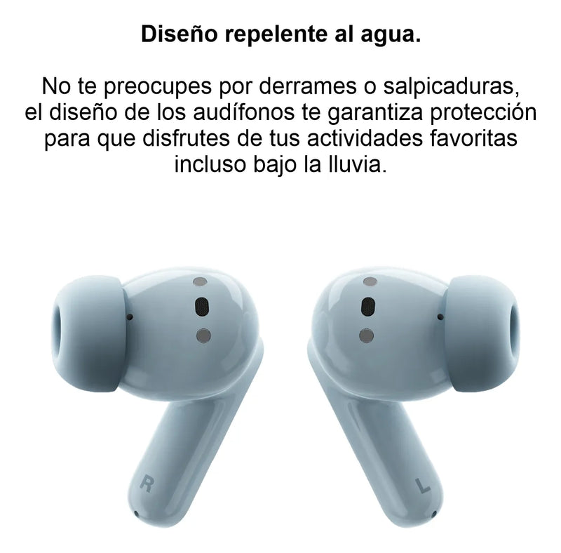 Motorola Moto Buds, Auriculares Bt 5.3 Anc Hi-res Audio, Lbl Celeste
