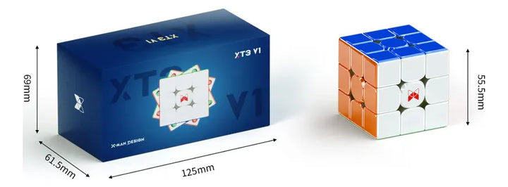 Cubo Rubik Xt3 V1 X-man Pioneer Maglev Uv Xmd 3x3 Magnetico Estructura Stickerless