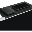 Soporte de estante ajustable para monitor y TV Ikaza, color negro