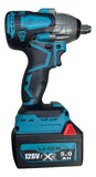 Pistola Llave Impacto De Media Inalambrica Reversible 128v - Azul Acero