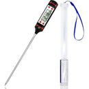 Termometro Digital Lcd Pincha Carne -50° A 300° - 4 Botones Color Negro