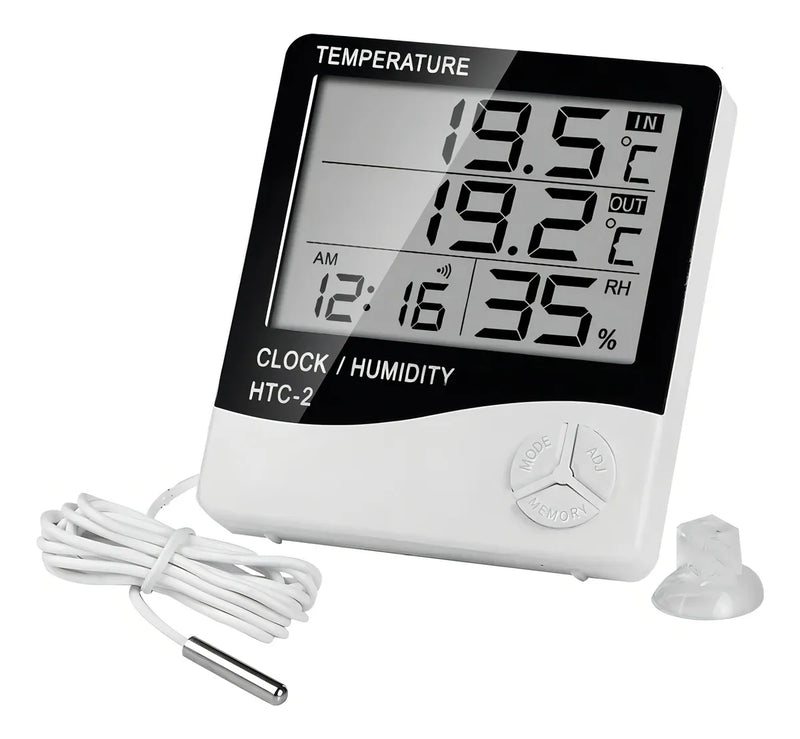 Ker Germany reloj termohigrometro digital sonda temperatura humedad Htc2 incluye calibración