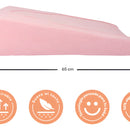Cuna Antireflujo Toral Para Bebés Recién Nacidos, Colecho Color Rosa Claro