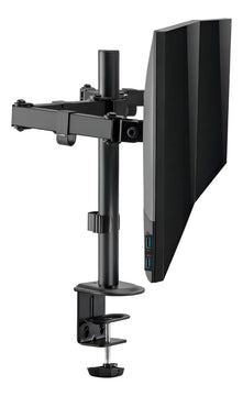 Soporte Para Monitor Doble Brazo De Acero Negro Ma301-22-000