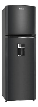 Nevera No Frost 267 Litros Brutos Mabe Rma267pycc Con Dispensador Color Negro Black Steel