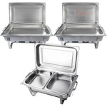 Set 3 Samovar Industrial Acero Inoxidable 8 Lt 2 Quemadores