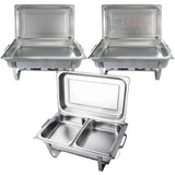 Set 3 Samovar Industrial Acero Inoxidable 8 Lt 2 Quemadores