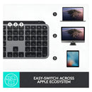 Teclado Logitech Mx Keys Inalambrico Iluminado Para Mac Color Del Teclado Gris Oscuro Idioma Inglés Us