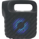 Parlante Bluetooth / Radio Recargable Con Linterna Portátil Negro