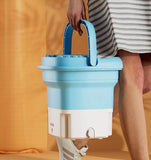 Mini Lavadora Portátil Multifuncional Eléctrica Viajera Rosa