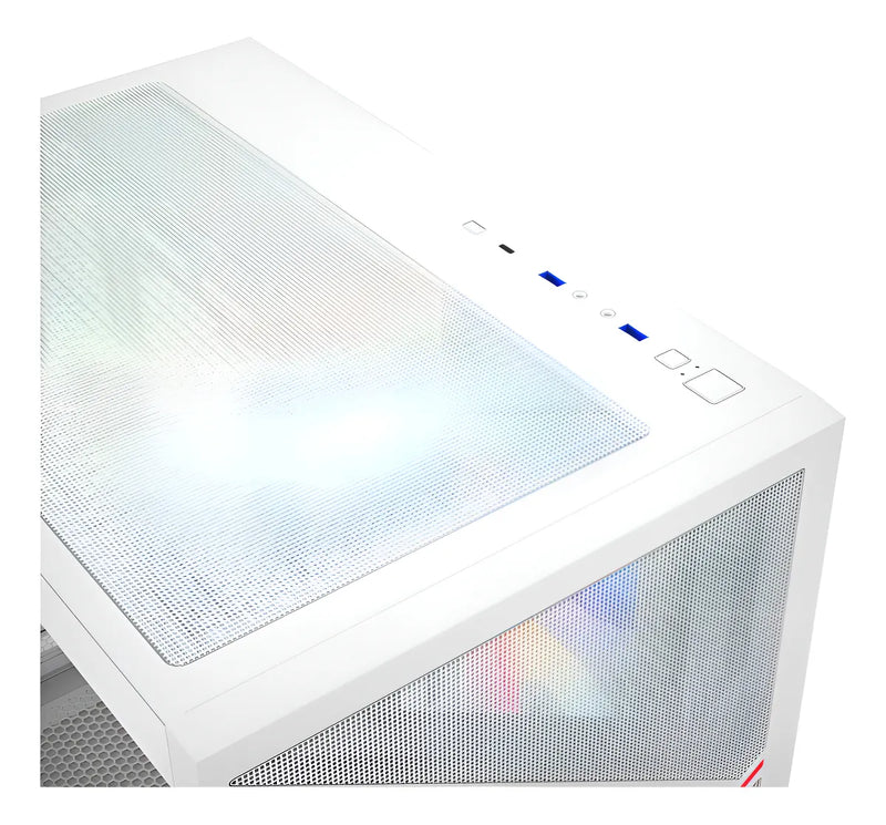 Chasis Gamer Xyz Qubex White | Argb | Atx | 4 Fans | Type C