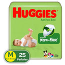 Pañales Huggies Active Sec Et 2 - Unidad Tamaño Mediano (M)