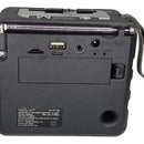 Parlante Bluetooth Recargable Radio Am/fm/sw Usb Auxiliar 88 Negro