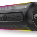 Parlante Bluetooth Portátil 1Hora BOC242 FM Bocina con Luces RGB Conectividad AUX/USB/TF Color Negro Ideal para Fiestas y Cumpleaños