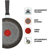 Sartén Antiadherente 30cm Imusa Talent Con Tapa De Vidrio Color Gris