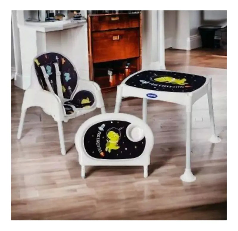 Silla Comedor 3 En 1 Bebé Multifuncional + Obsequio-azul Osc Azul Oscuro Azul Oscuro