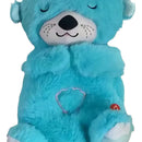 Peluche Realista Nutria Bebe Estimulacion Sensorial Sonido, Compañera De Respiración Relajante Ansiedad Te Ayuda A Dormir Color Gris