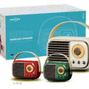 Parlante Bluetooth Radio Fm Vintage Recargable 5v Lector Usb Rojo, Verde, Beige