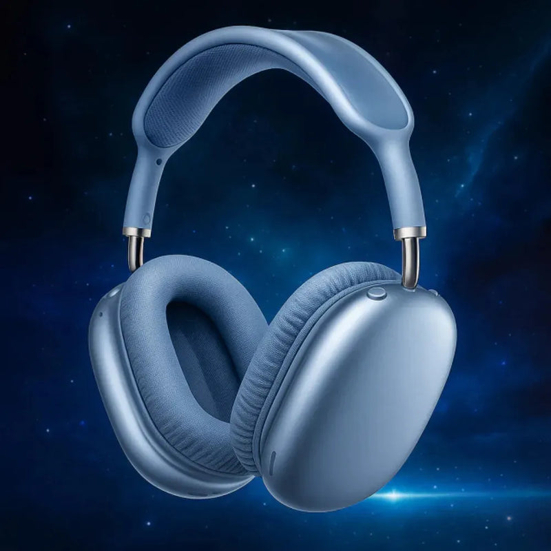 Audífonos Diadema Movisun Cuadrada K22 Color Azul