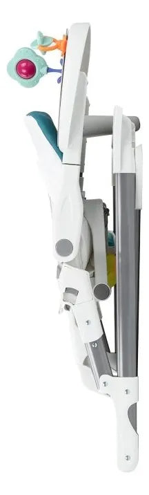 Silla Comedor Bebé Portátil 2 En 1 Con Juguetes Color Gris Elefante