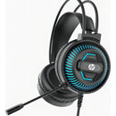 Conexión de auriculares HP Gamer P2 Blue Light Dhe-8001 Black Light Color azul
