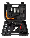 Destornillador Eléctrico Kit Puntas Intercambiables - Negro