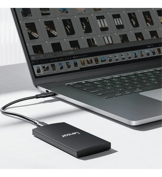 Unidad De Estado Solido Portable Lexar 1tb Sl300 Usb3.2 Gen2 Negro