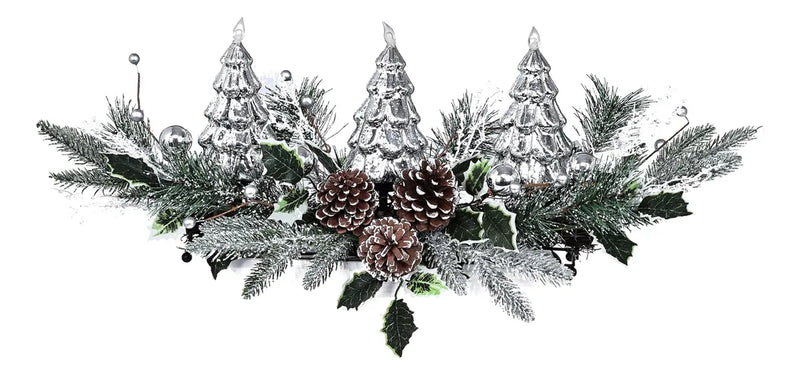 Centro De Mesa Navideño Ultra Elegante Con Luces Led