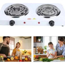 Estufa Fogón Eléctrica 2 Puestos 5 Niveles De Temperatura Disponible