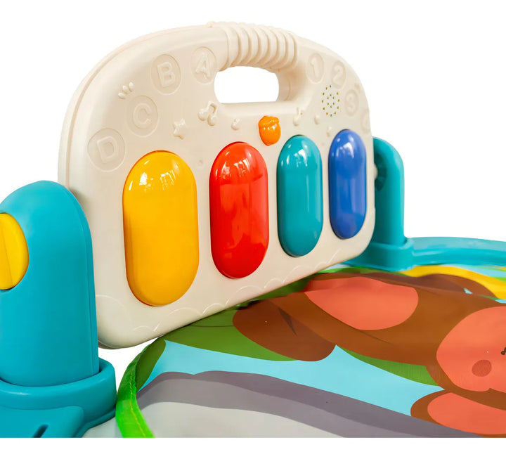 Gimnasio Bebé Little Met Tapete Musical con Piano y Figuras Sensoriales