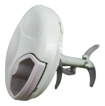 Set Utensilio Maquina Picadora Extractor Verduras Manual Blanco