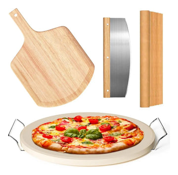 Juego De 5 Piedras Redondas Para Pizza, 13 Piedras Para Pizz