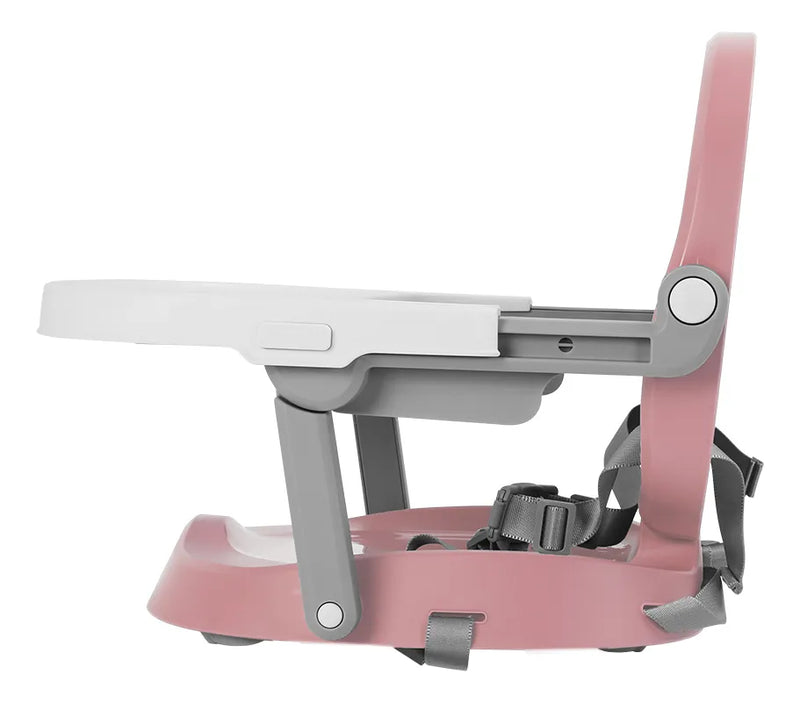Silla De Comer Bebé Carestino Osaka Booster Rosa Altura Adaptable con Bandeja Extraíble