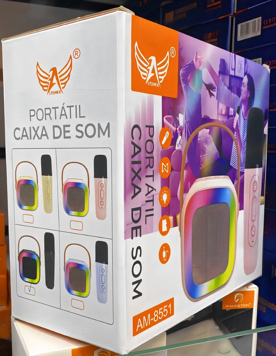 Altavoz Bluetooth de karaoke musical de 5 vatios con micrófono