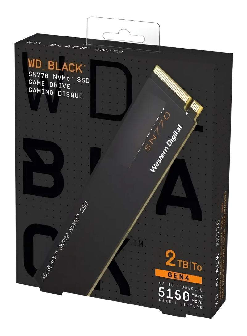 Ssd Interno Western Digital Wd Black Sn770 Nvme 2tb /vc Color Negro