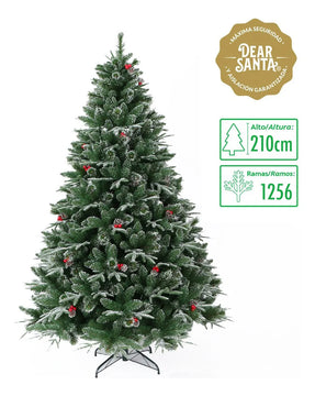 Árbol De Navidad Berries Pina 210 - 1256 Ramas Dear Santa