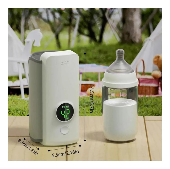 Calentador Tetero Biberones Portátil Inalámbrico Multiusos Blanco
