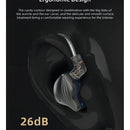 Auriculares con micrófono Kz Zex, color oro rosa