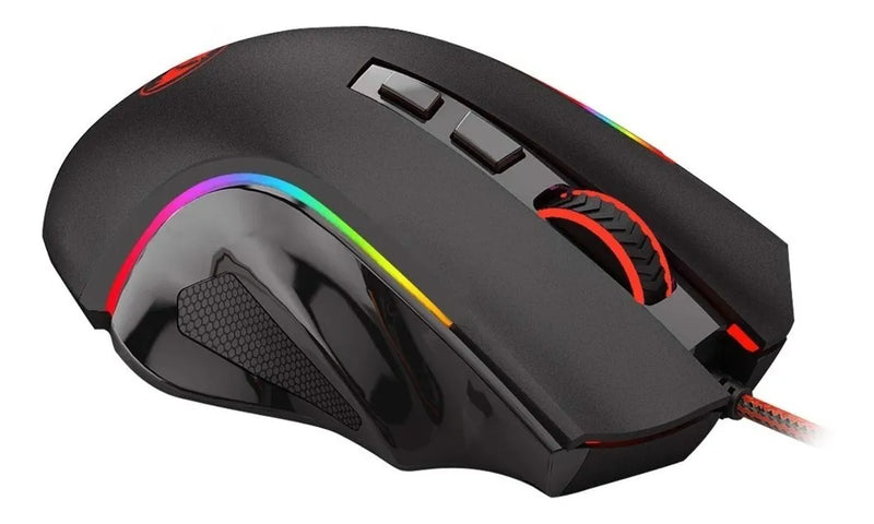 Combo Gamer Redragon K551rgb, Teclado Mecánico + Mouse M607 Negro Negro