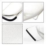 Ajioda Colador Ovalado De Acero Inoxidable De 4 Cuartos De G