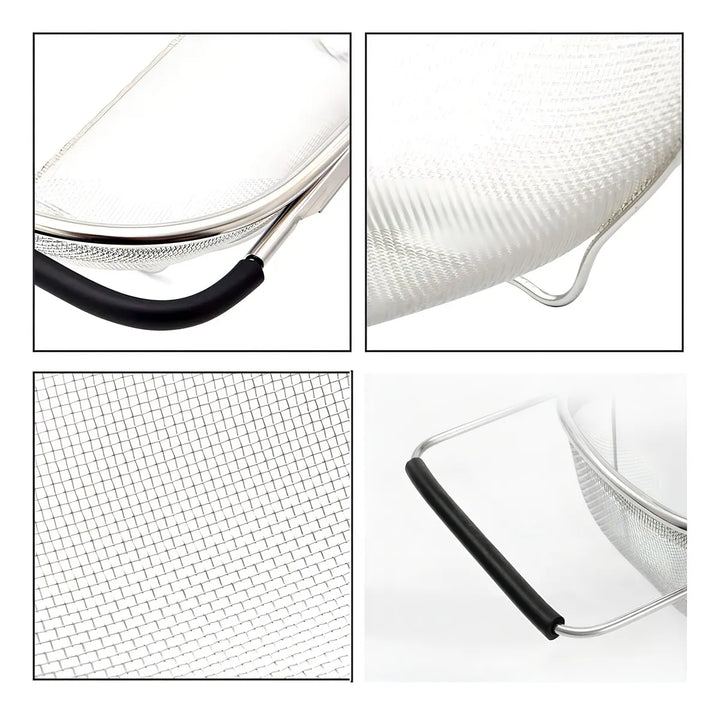 Ajioda Colador Ovalado De Acero Inoxidable De 4 Cuartos De G