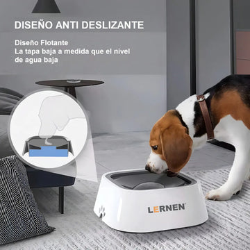 Bebedero Dispensador De Agua Para Perros Y Gatos Color Blanco