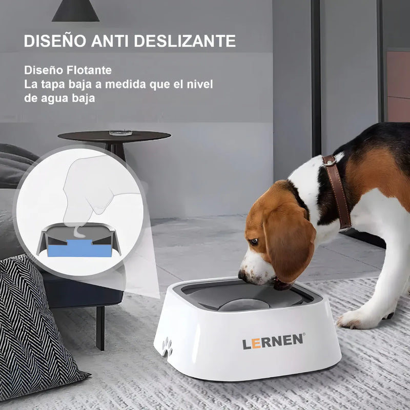 Bebedero Dispensador De Agua Para Perros Y Gatos Color Blanco