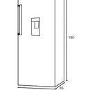 Refrigerador Vertical Twin 387 Litros Brutos - Cr 356 Color Gris