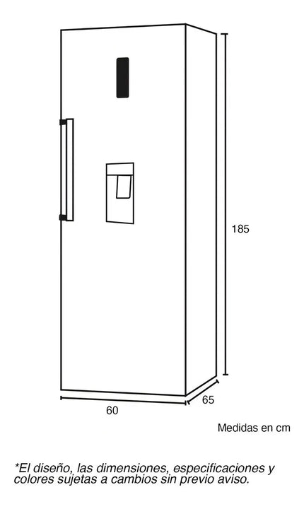 Refrigerador Vertical Twin 387 Litros Brutos - Cr 356 Color Gris