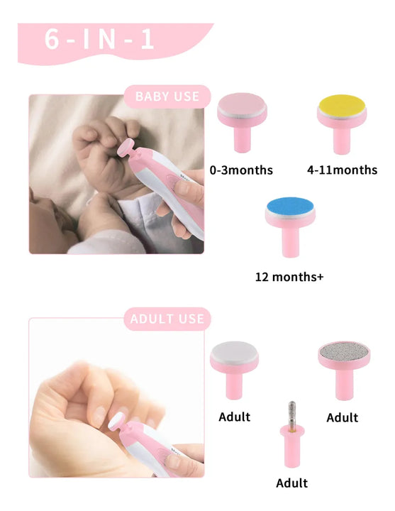 Cortador De Unas Electrico Para Bebe, Lima Cortaunas Para Be